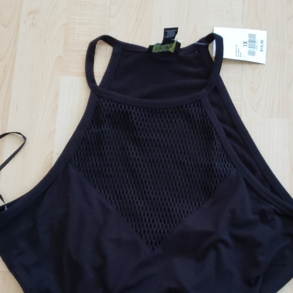F21 Plus size mesh-panel bodysuit - Picture 2 of 7